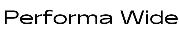 Performa Wide Font Image
