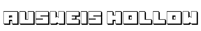 Ausweis Hollow Font Image
