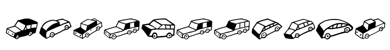 Automobiles Font Image