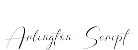 Arlington Script Font Image