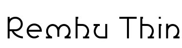 Remhu Thin Font Image
