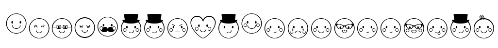 MTFCheekyEmojiDoodles Font Image