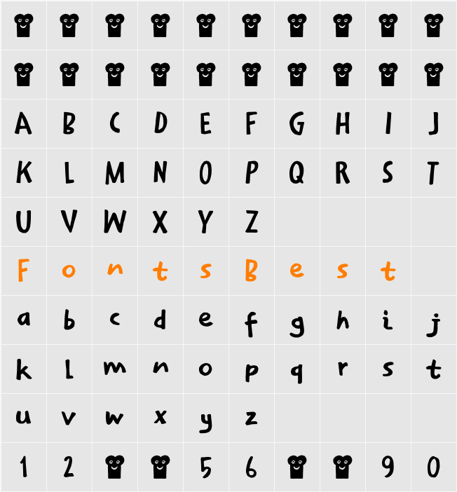 Sarnie DEMO Character Map