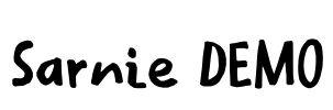 Sarnie DEMO Font Image