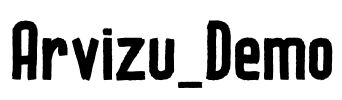 Arvizu_Demo Font Image