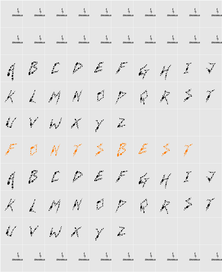 Breathe Ink Character Map