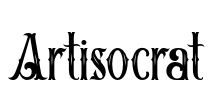 Artisocrat Font Image