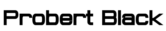 Probert Black Font Image