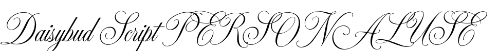 Daisybud Script PERSONAL USE Font Image