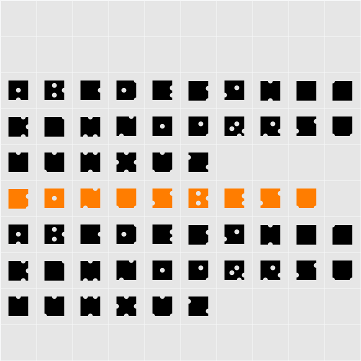 No Dice Character Map