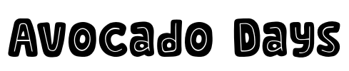 Avocado Days Font Image