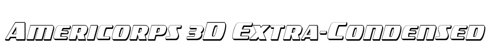 Americorps 3D Extra-Condensed