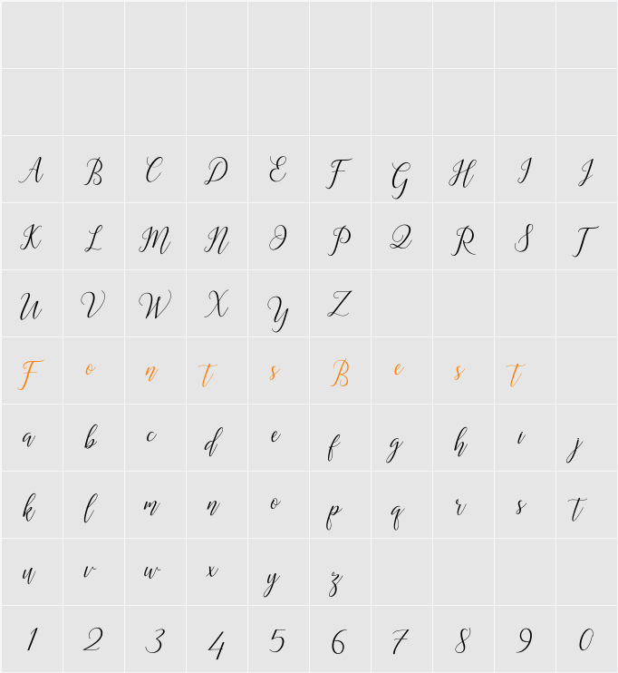Astereiska Character Map