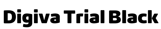 Digiva Trial Black Font Image