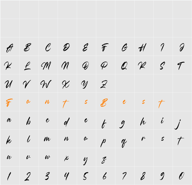 Migrand Character Map