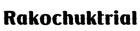 Rakochuktrial Font Image