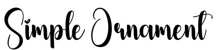 Simple Ornament Font Image