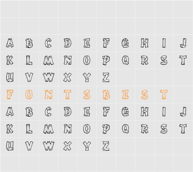 DriftType Character Map