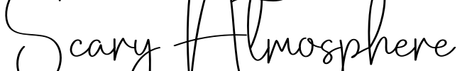 Scary Atmosphere Font Image