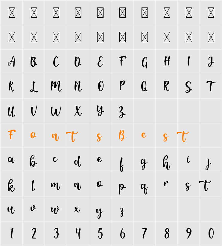 Authentic Character Map