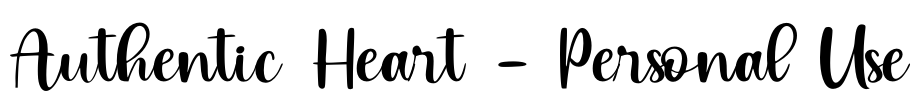 Authentic Heart - Personal Use