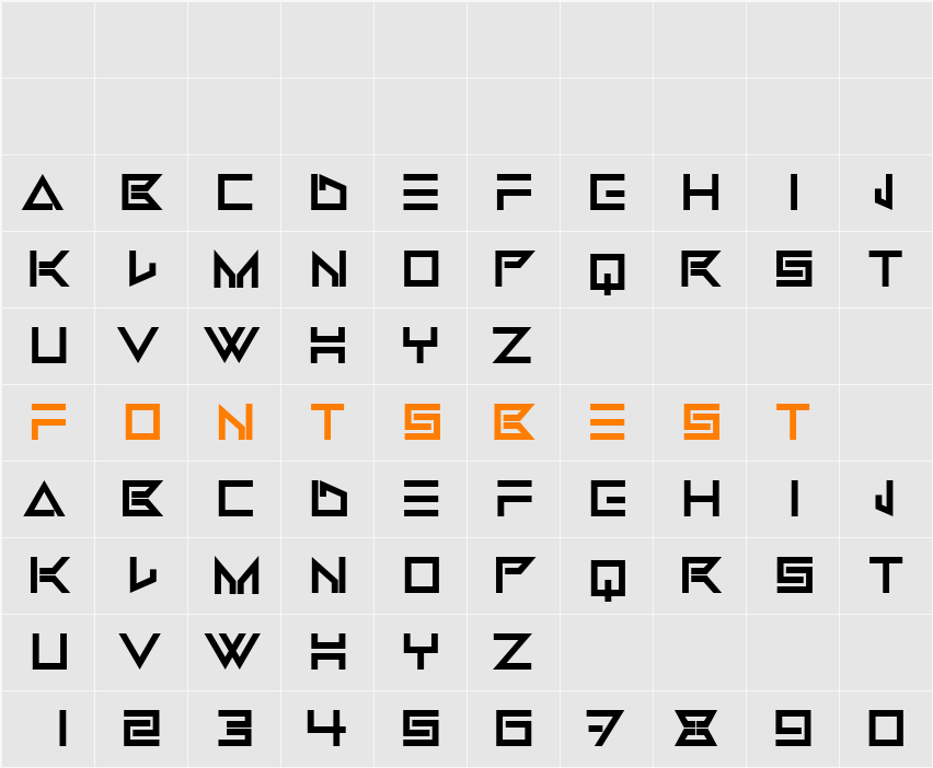 Tangane Character Map