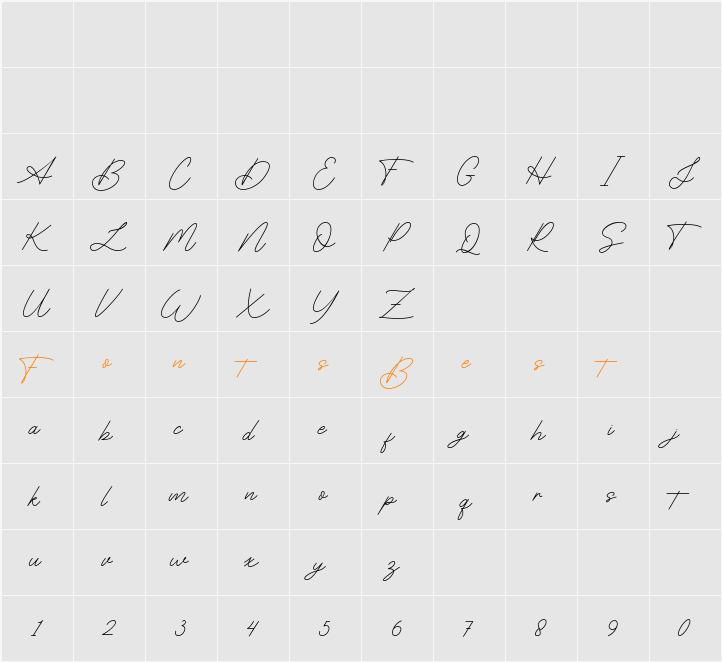 Arcamanick Character Map