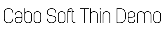 Cabo Soft Thin Demo Font Image