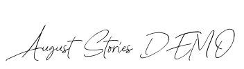 August Stories DEMO Font Image