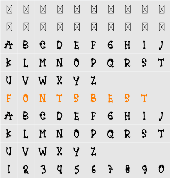 Artistic Character Map