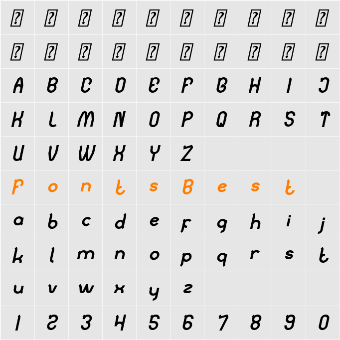 Auto Mobile Character Map