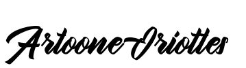 Artoone Oriottes  Font Image