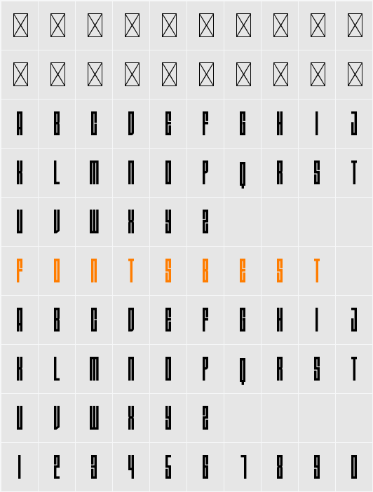 MAESIEZ Character Map
