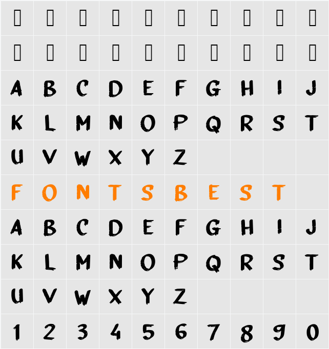 a Agustus Merdeka Character Map