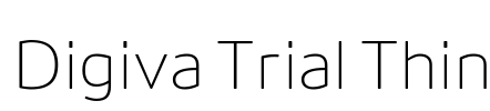 Digiva Trial Thin Font Image