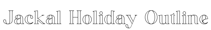 Jackal Holiday Outline