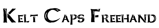 Kelt Caps Freehand Font Image