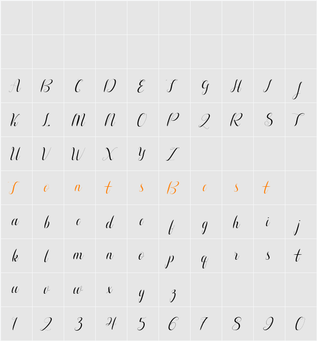 Aurelia Character Map