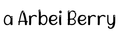a Arbei Berry Font Image