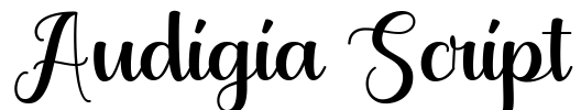 Audigia Script Font Image