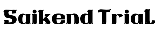 Saikend Trial Font Image