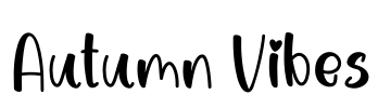 Autumn Vibes Font Image