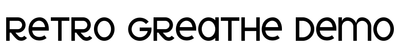 Retro Greathe Demo Font Image