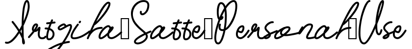 Artgila_Satte_Personal_Use Font Image
