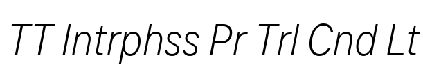 TT Intrphss Pr Trl Cnd Lt