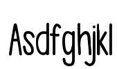 Asdfghjkl Font Image