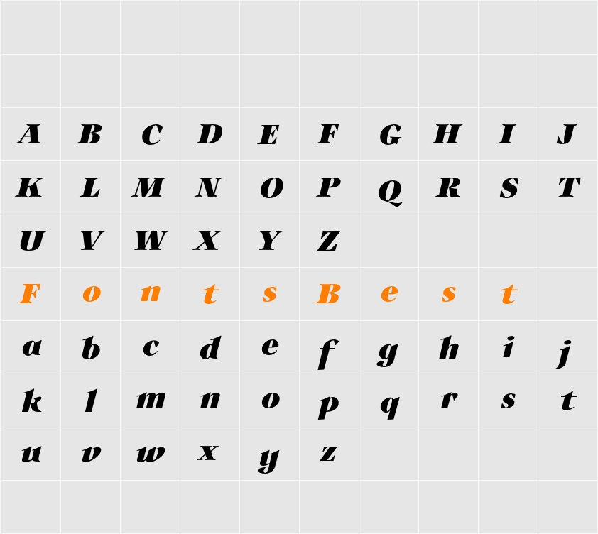 Auxerre Character Map