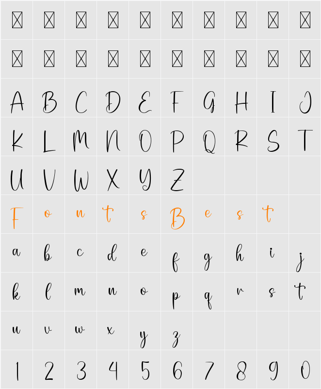 Austerlin Character Map