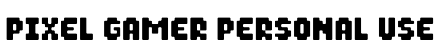 Pixel Gamer Personal use