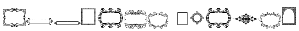 Vintage Frames Font Image